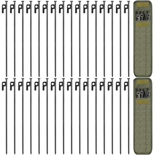 32 Pack Tent Stakes 16in Heavy Duty