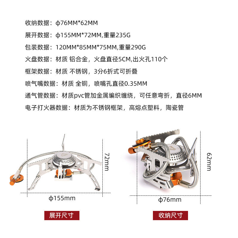Portable Folding Camping Stove for Outdoors